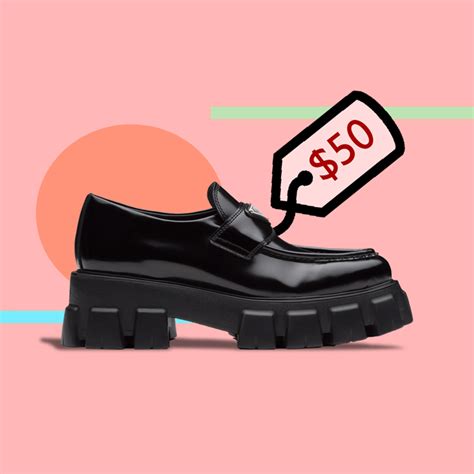 prada monolith loafers dupe